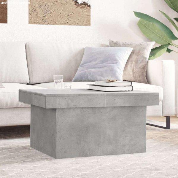 vidaXL betonszürke szerelt fa dohányzóasztal 80 x 55 x 40 cm
