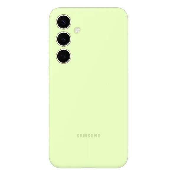 Samsung Galaxy S24 Plus SM-S926, Szilikon tok, világoszöld, gyári (G152174)