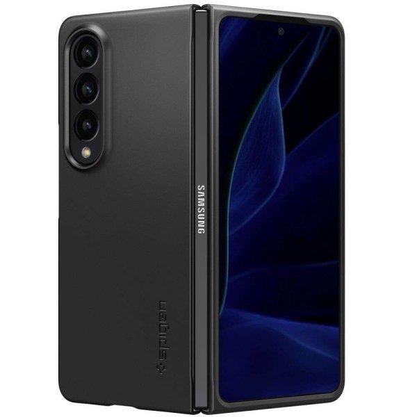 Samsung Galaxy Z Fold4 5G SM-F936B, Műanyag hátlap védőtok, Spigen Airskin,
ultravékony, fekete (8809811865615)