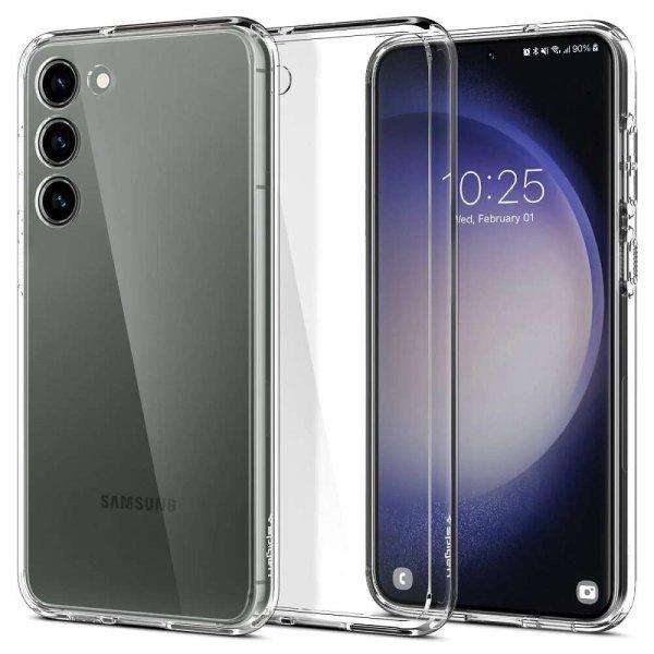 Samsung Galaxy S23 Plus SM-S916, Műanyag hátlap védőtok + szilikon keret,
Spigen Ultra Hybrid, átlátszó (8809896740692)