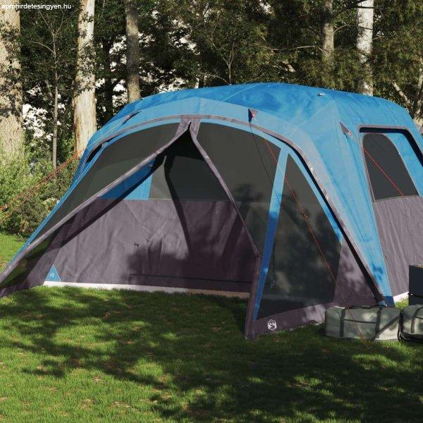 vidaXL 6 személyes kék vízálló előrészes családi sátor