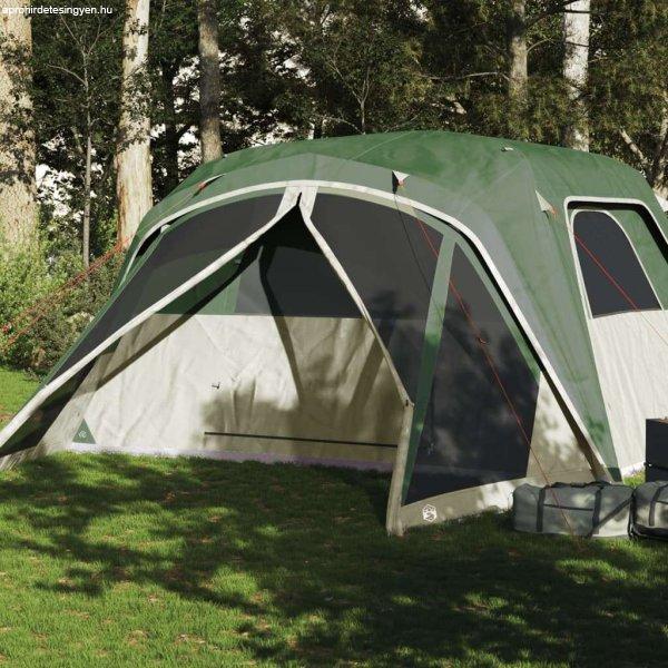 vidaXL 6 személyes zöld vízálló előrészes családi sátor