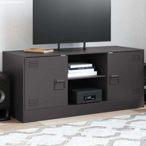 vidaXL fekete acél TV-szekrény 99 x 39 x 44 cm