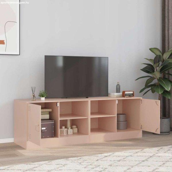 vidaXL 2 db rózsaszín acél TV-szekrény 67 x 39 x 44 cm