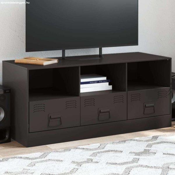 vidaXL fekete acél TV-szekrény 99 x 39 x 44 cm