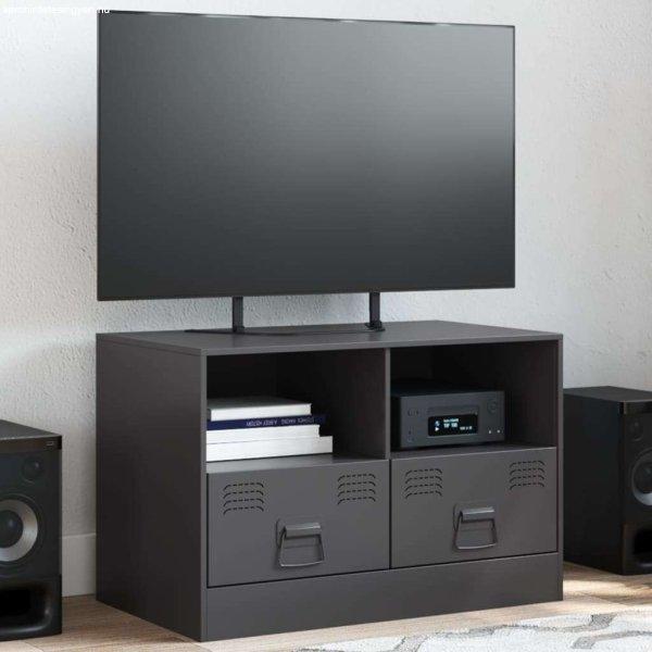 vidaXL fekete acél TV-szekrény 67 x 39 x 44 cm