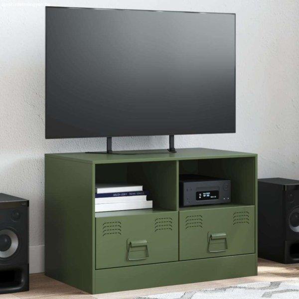 vidaXL olívazöld acél TV-szekrény 67 x 39 x 44 cm