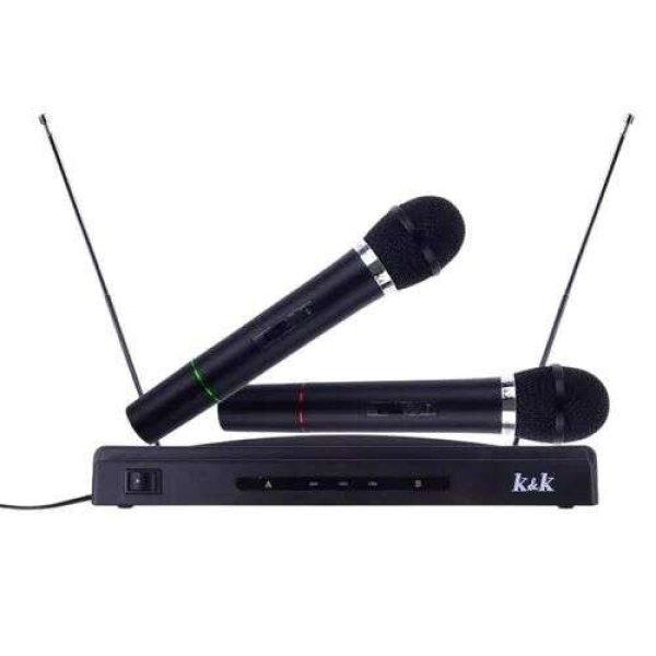 Vezeték nélküli karaoke szett 2 db mikrofonnal és vevőegységgel