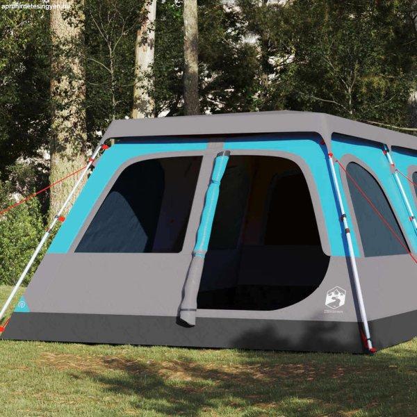 vidaXL 8 személyes kék kupola alakú felugró családi sátor