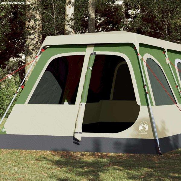 vidaXL 10 személyes zöld kupola alakú felugró családi sátor