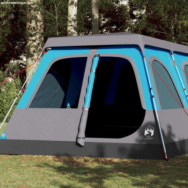 vidaXL 10 személyes kék kupola alakú felugró családi sátor