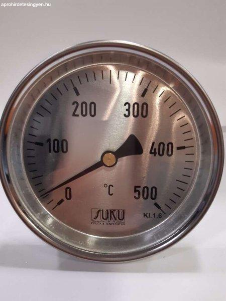 Bimetál hőmérő 63/0°+500°C 100mm