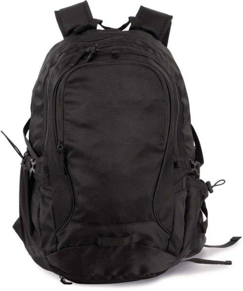 Kimood szabadidő hátizsák hálós sisaktartóval, több rekesszel KI0172,
Black/Black
