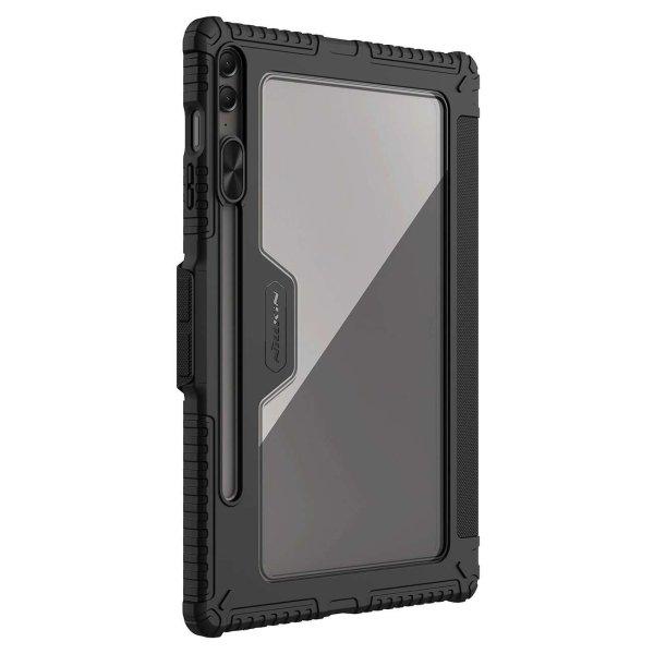 Nillkin Bumper Leather Case Pro tok Samsung Galaxy Tab S9 FE Plus - fekete
