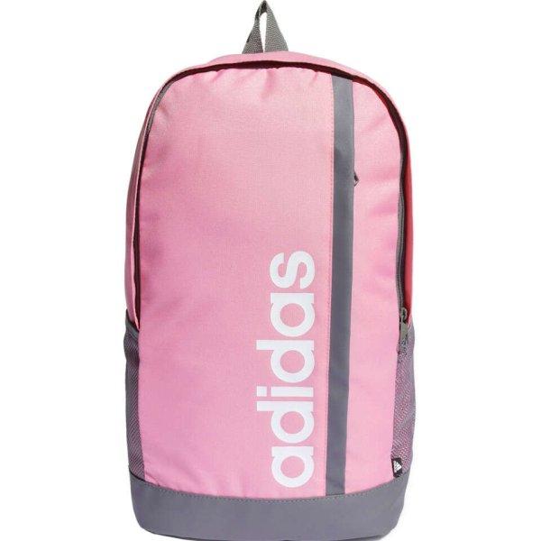 Adidas Linear Essentials Logo hátizsák, rózsaszín/szürke, 46x28x16 cm