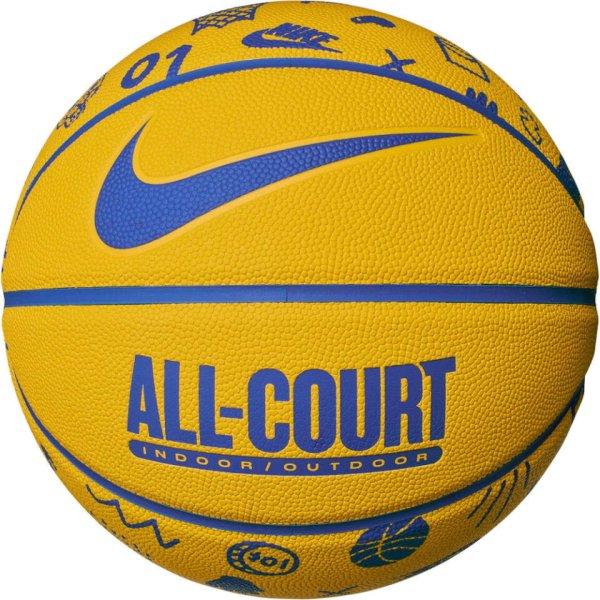 Nike Everyday All Court 8P kosárlabda, 7-es méret, sárga-sárga
