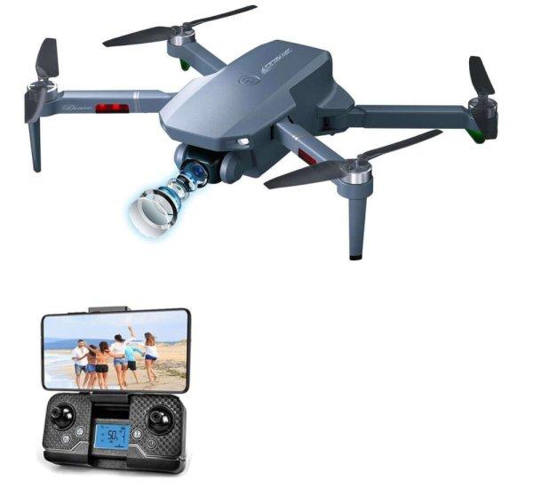 S161MAX Drón, összecsukható, automatikus felszállás és leszállás,
felhasználó követése, WiFi, HD videók, élő közvetítés telefononra,
szürke