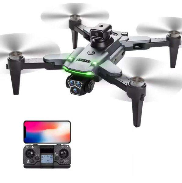 S166MAX Drón, összecsukható, automatikus felszállás és leszállás,
felhasználó követése, WiFi, GPS, Full HD videók, élő közvetítés
telefononra, szürke