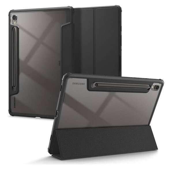 Samsung Galaxy Tab S9 11.0 SM-X710 / X716B, mappa tok, légpárnás sarok,
közepesen ütésálló, érintőceruza tartóval, Trifold, Spigen Ultra Hybrid
Pro, fekete (8809896753920)