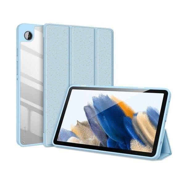 Samsung Galaxy Tab A9 (8.7) SM-X110 / X115, mappa tok, Trifold, légpárnás
sarok, közepesen ütésálló, átlátszó hátlap, Dux Ducis Toby, kék
(G150509)