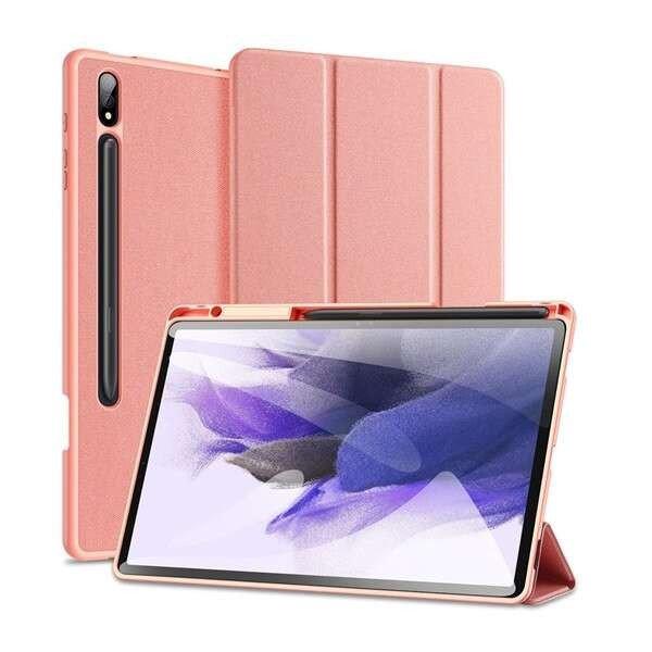 Samsung Galaxy Tab S9 Plus 12.4 SM-X810 / X816B, mappa tok, Trifold, S Pen
tartóval, Dux Ducis Domo, rózsaszín (G147071)