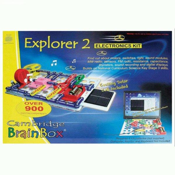 BrainBox elektronikai Felfedező készlet - Explorer 2 Építőjáték BrainBox