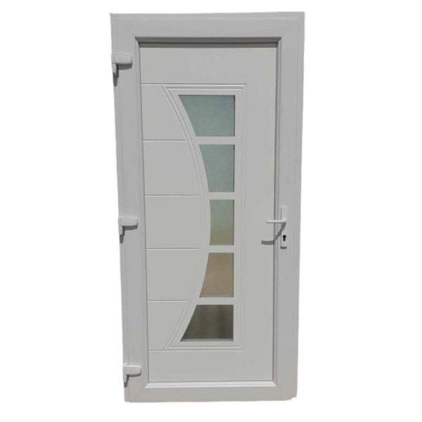 Amanda - Műanyag bejárati ajtó /  98x208 / Fehér