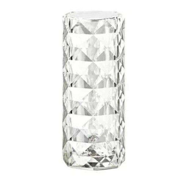 Rózsa kristály asztali lámpa fényerőszabályzó +szinhőmérséklet váltó
+ vezetéknélküli + ütésálló