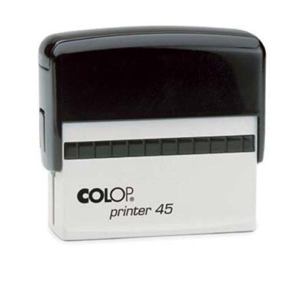 Bélyegző, COLOP "Printer 45", fekete párnával