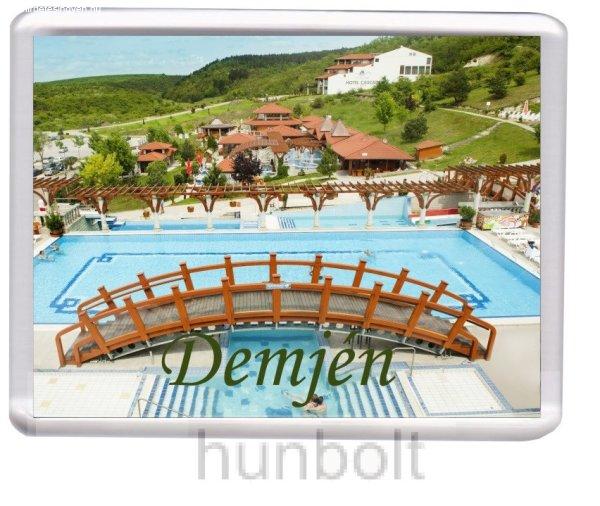 Demjén- Gyógyfürdő és Aquapark hűtőmágnes (műanyag keretes) 