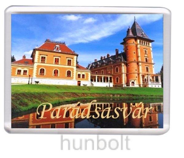 Parádsasvár- Kastélyhotel hűtőmágnes (műanyag keretes) 