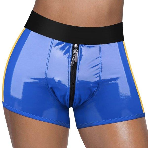 Lovetoy Chic Strap-On shorts M/L Blue uniszex boxer alsó