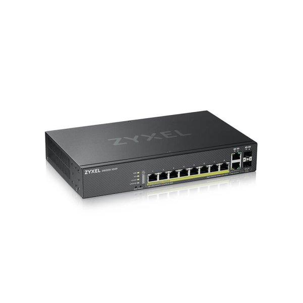 Zyxel GS2220-10HP-EU0101F hálózati kapcsoló Vezérelt L2 Gigabit Ethernet
(10/100/1000) Ethernet-áramellátás (PoE) támogatása Fekete