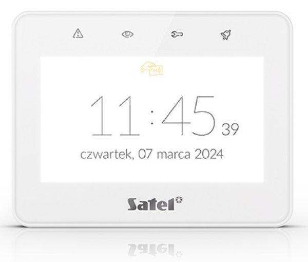 Satel INT-TSG2R-W 4.3" érintőképernyős kezelő, fehér, Mifare
hitelesítés