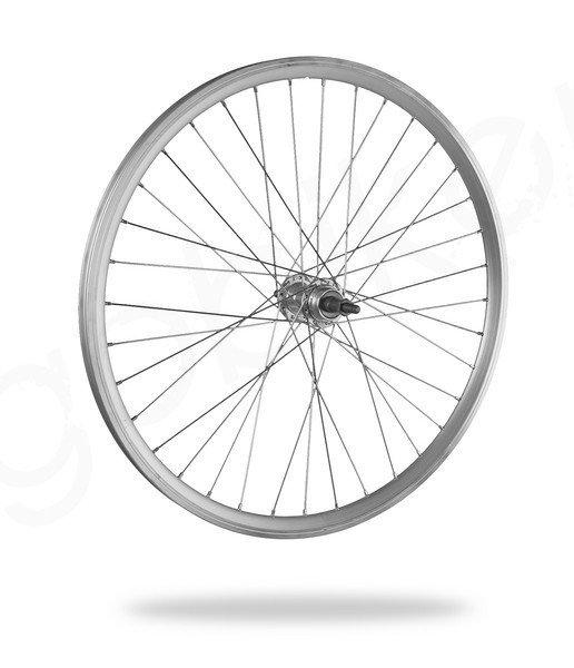 Kerékpár fűzött hátsó kerék 24 MTB (507) DF alu felni ezüst, alu agy