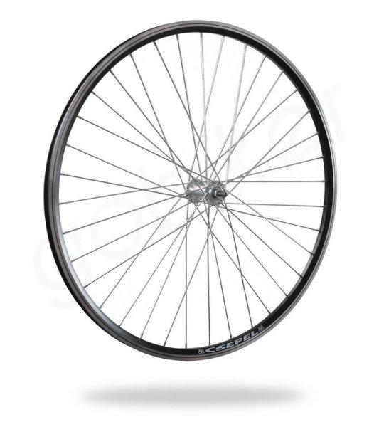 Kerékpár fűzött első kerék 622 (700C) DF felni fekete, alu agy