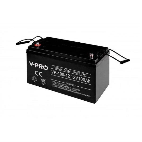V-PRO AGM Akkumulátor 12V 100Ah 