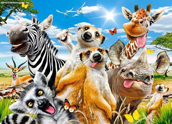 CASTORLAND Puzzle 260db Afrikai Selfiey - Afrikai állatok