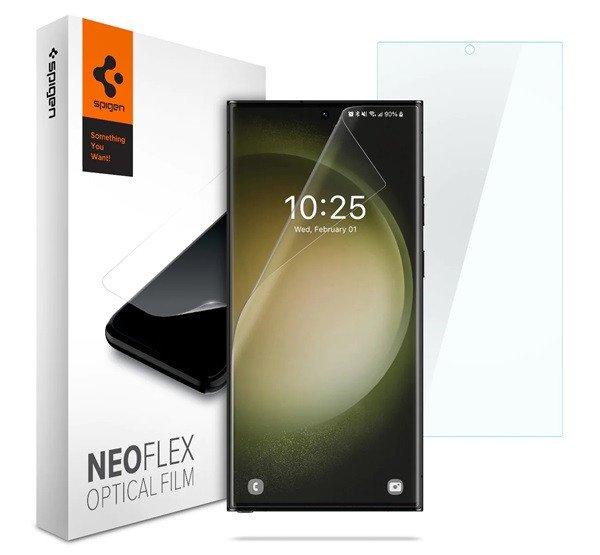 SPIGEN NEOFLEX képernyővédő fólia 2db (full screen, íves részre, tok
barát) ÁTLÁTSZÓ Samsung Galaxy S23 Ultra (SM-S918)