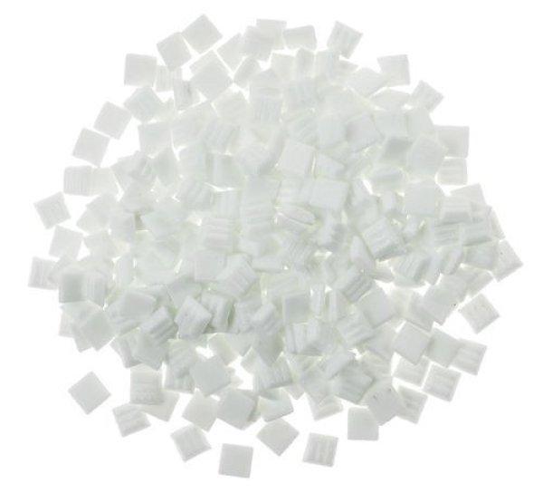 Üvegmozaik lapok 200 g 10x10 mm 300 db fehér