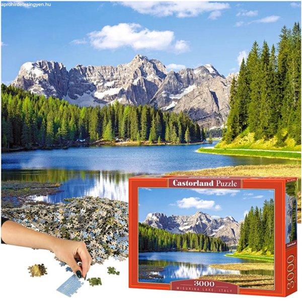 CASTORLAND Puzzle 92x68cm Misurina tó Olaszország - 3000