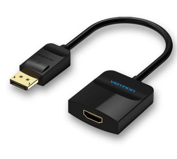 Vention Displayport -> HDMI (fekete), 0,15m, konverter