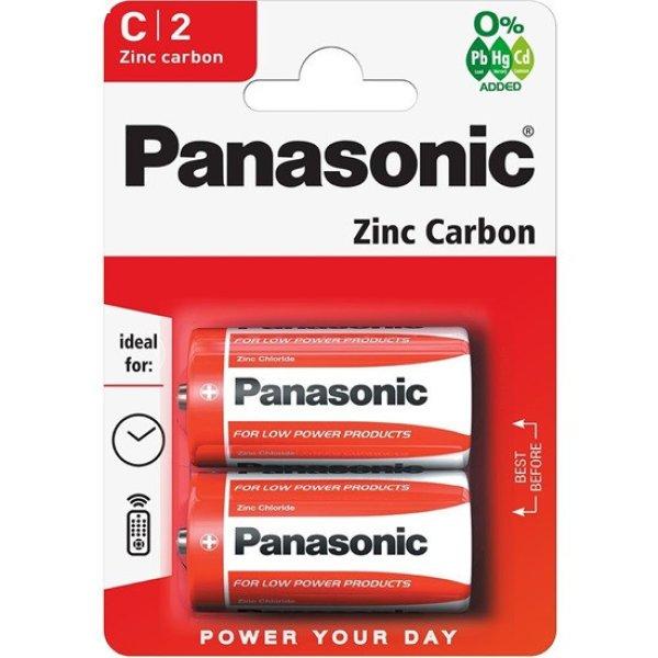 elem PANASONIC Red Zinc 1,5 V cink-mangán BABY (2db)