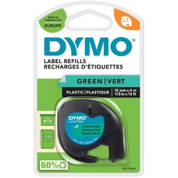 Feliratozógép szalag Dymo Letratag S0721640/59425 12mmx4m ORIGINAL zöld