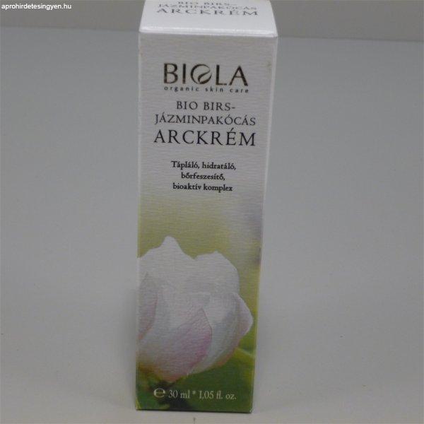 Biola bio birs-jázminpakócás arckrém 30 ml