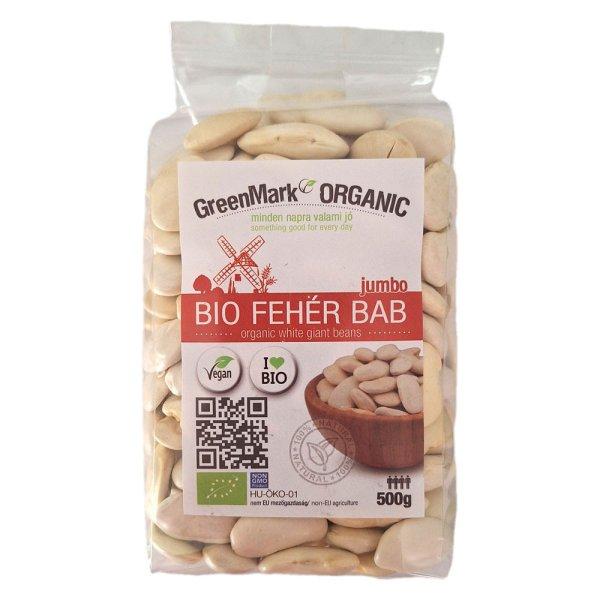 Greenmark bio fehér bab jumbo 500 g