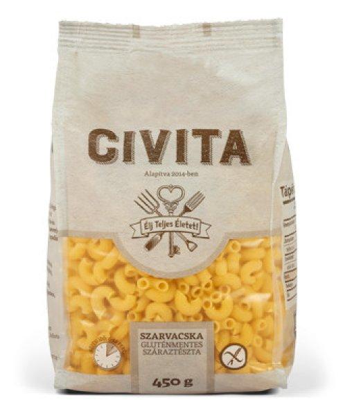 Civita kukorica száraztészta szarvacska 450 g
