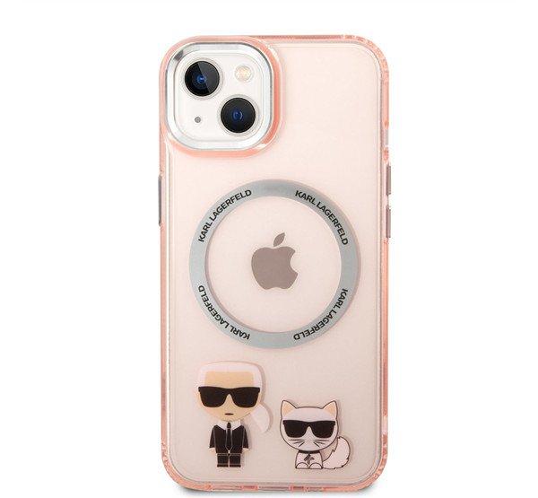 Karl Lagerfeld and Choupette MagSafe hátlap tok Apple iPhone 14 Plus,
rózsaszín