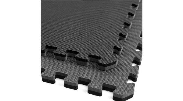 Puzzle tatami sportszőnyeg 100x100x2 cm LEE szürke-fekete