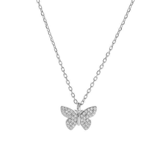 AGAIN Jewelry Ezüst pillangó nyaklánc AJNA0005 (lánc,
medál)